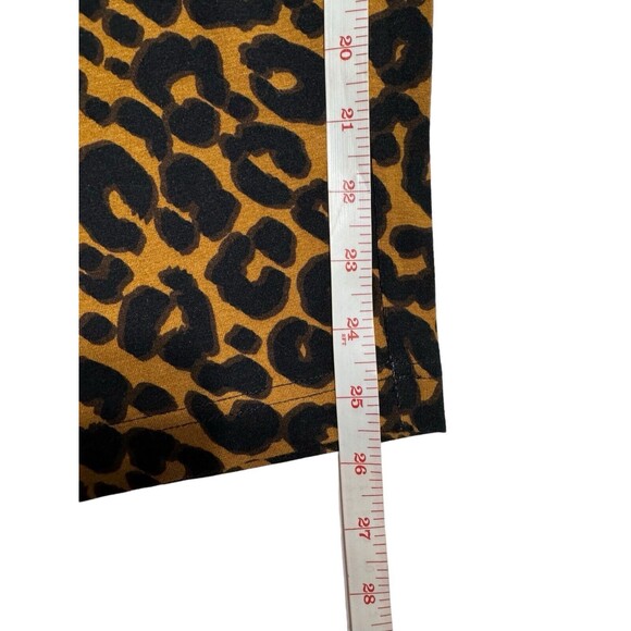 Terra‎ & Sky High Rise Fitted Leggings Plus Size 5X(32W-34W) Cheetah Print NEW - Picture 8 of 10
